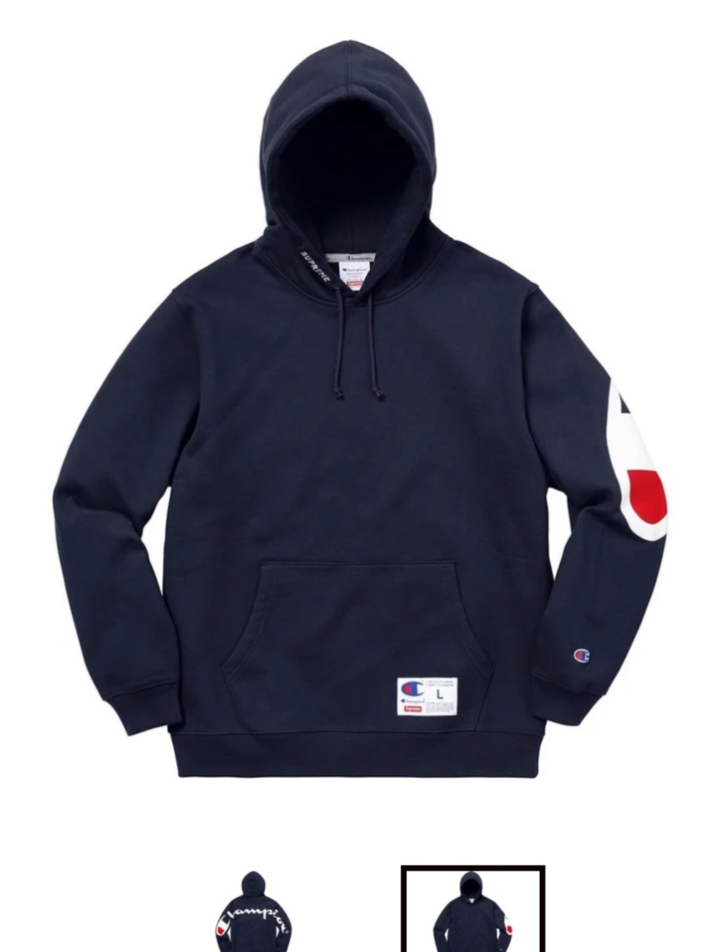 Supreme Champion Hooded Sweatshirt Sweatshirt (SS18) Navy